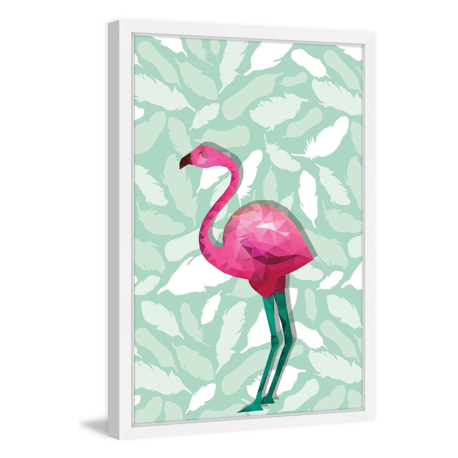 Marmont Hill "Fuchsia Flamingo" Framed Painting Print