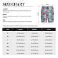 thumbnail image 3 of Uemuo Tropical Leaves Pattern Men's Short Pajama Pants – Soft & Breathable Lounge Shorts, Elastic Waistband with Pockets, Lightweight Sleepwear for All-Season Comfort-3X-Large, 3 of 6