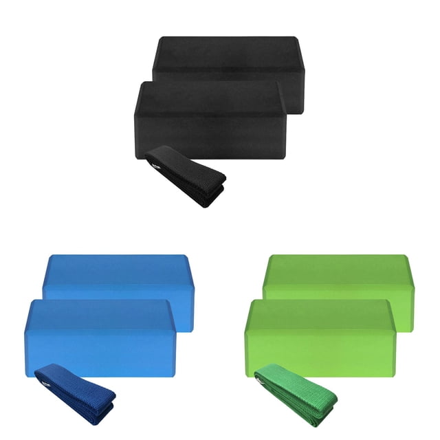 YWIYIUD 3PCS 9.06x6.3x3.15inch Lightweight NonSlip YogaBlocks Suitable for Experienced Exercisers and Beginners Portable and Practical YogaBlocks for Stretching and Holding Poses