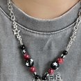 thumbnail image 4 of Niche Beaded Collarbone Chain Temperament Simple Cold Wind Necklace Flame Guitar Five-pointed Star Stitching Chain, 4 of 4