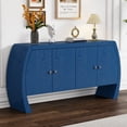 thumbnail image 2 of Storage Cabinets, Floor Sideboard with 4 Doors, Buffet Cabinet With Curved Legs, Accent Buffet Sideboard For Home Office, Entryway, Living Room, 2 of 9