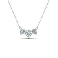 thumbnail image 5 of 1 Carat 3 Stone Gold Diamond Necklace For Women - Fascinating Diamonds, 5 of 53