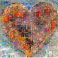 thumbnail image 1 of Heart Collage - CANVAS OR WALL ART PRINT, 1 of 1