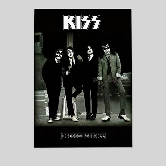 KISS Dressed to Kill Album Cover Wall Decor Rock Retro Vintage Decor Heavy Metal Band Posters Music Posters Size 24''x36'' - Kiloa