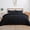 Black, variant on MAPLE DOWN Soft Queen Size Comforter Duvet Insert-Down Alternative Comforter Quilted with Corner Tabs-Lightweight Breathable Brushed Microfiber Machine Washable (White,90”x90”)