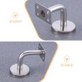 thumbnail image 3 of Milisten 4Ud Soportes Para Barandilla De Escaleras De Inoxidable Para Interior Plata, 3 of 8