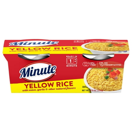 Minute Ready to Serve Yellow Rice, Naturally Flavored, 4.4 oz, 2 Cups
