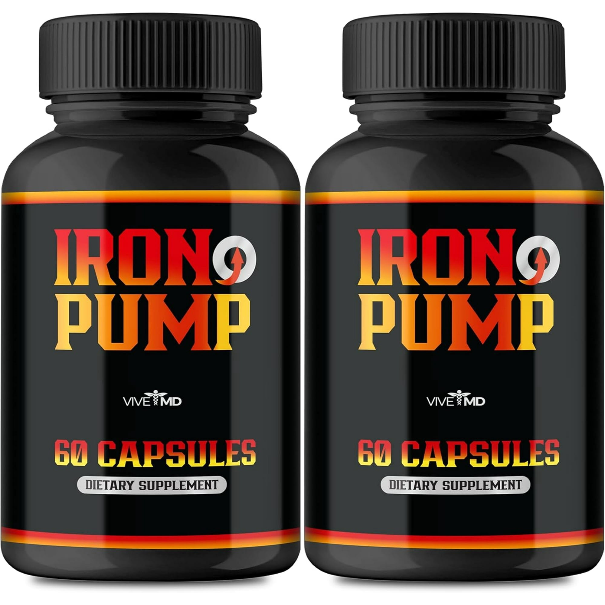 Iron Pump for Men Capsules Official Formula, Iron Pump Ed Pills Advanced Formula (2 Pack)