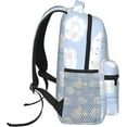 thumbnail image 3 of Cinnamoroll Anime Cinnamoroll Backpack For Outdoor Travel Laptop Backpack Shoulders Casual Daypack For Unisex Cartoon With Keychain, 3 of 5