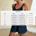 thumbnail image 2 of AUNVITO Women's Denim Overalls Shorts with Straps Loose Fit Casual Comfortable Summer Fashion, 2 of 6