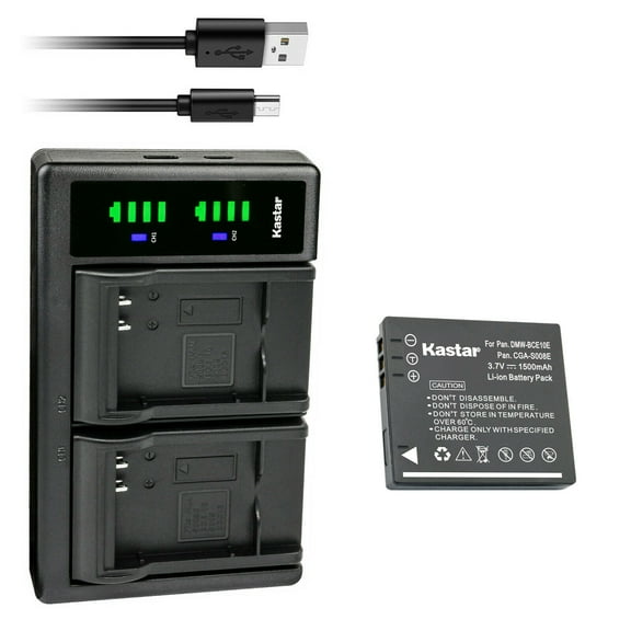 Kastar 1-Pack Battery and LTD2 USB Charger Replacement for Panasonic Lumix DMC-FX55K DMC-FX55P DMC-FX55S, Lumix DMC-FX500 DMC-FX500EB-S DMC-FX500K DMC-FX500S, Lumix DMC-FX520 DMC-FX520GK HM-TA1