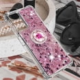 thumbnail image 6 of for Xiaomi Note 11 Pro Glitter Case with Ring Holder, Bling Sparkle Floating Liquid Soft TPU Cushion Fashion Clear Case Cover for Xiaomi Note 11 Pro/Note 11 Pro+  Rose Gold, 6 of 7