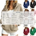 thumbnail image 3 of YanHoo Zip Up Hoodies Women Oversized Casual Y2K Long Sleeve Hooded Sweatshirts Fall Spring Track Jackets, 3 of 8
