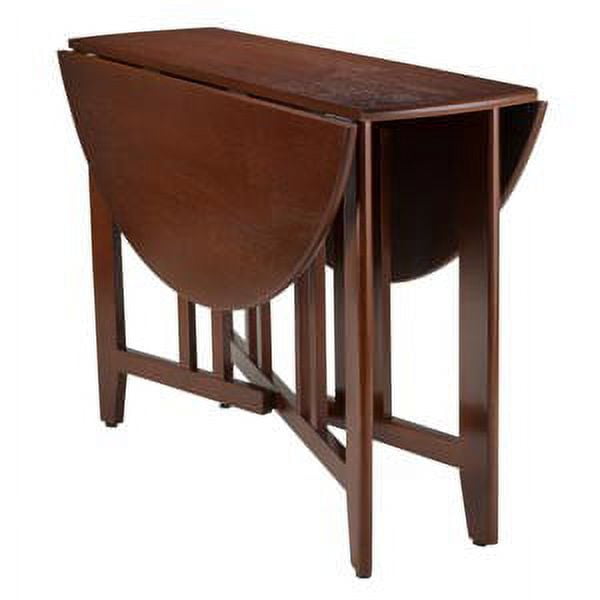 Winsome Wood Alamo Double Drop Leaf Dining Table, Walnut Finish