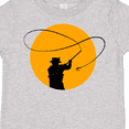 thumbnail image 4 of Inktastic Fly Fishing sun silhouette Boys or Girls Toddler T-Shirt, 4 of 5