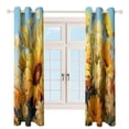 thumbnail image 3 of Sunflower Modern Window for Living Room Curtains for Child Bedroom Kitchen Decor Blinds Drapes, 3 of 7