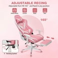thumbnail image 2 of Hoffree Gaming Chair with Speakers Gamer Chair with Footrest and Massage Reclining Video Game Chair with Led Lights and Swivel Seat and Headrest and 2D Armrests for Adults, 2 of 10