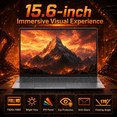 thumbnail image 3 of 15.6" FHD IPS Gaming Laptop AMD Ryzen 7 5825U 16GB DDR4 512GB SSD Windows 11 Pro Backlit Keyboard Gray Graphite, 3 of 7