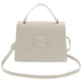thumbnail image 1 of Sac à Main Élégant et simple Rétro à une Épaule, Sac Bandoulière en Similicuir, Petit Sac Carré à Rabat, 1 of 5