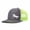 Gray and light green, variant on Running Horse Color Block Trucker Hat Unisex Adjustable Cotton Breathable Fashion Cap for Travel Daily Wear