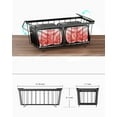 iSPECLE 5 Pack Freezer Organizer Bins - Stackable Storage Wire Baskets ...