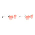 thumbnail image 4 of Qarigey Marco de gafas de sol de corazón único portátil Estilo vintage Gafas en forma de corazón Accesorios de festival para viajar Playa Rojo Rojo 2piezas Qarigey CBP391253, 4 of 6