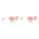 thumbnail image 2 of Sonducket Unique Heart Gafas de sol Estilo vintage Gafas de seguridad seguras Festival Accesorios Mujer Accesorios para viajar Playa Rojo Rojo 2piezas Sonducket CBP391253, 2 of 6