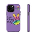thumbnail image 2 of Good Vibes Only Light Purple iPhone 15 Case-iPhone 14-iPhone Case-iPhone, 2 of 3