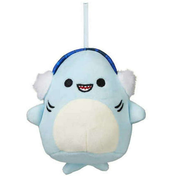 Squishmallows Official Sharon The Shark 4-Inch Ornament Plush