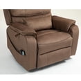 thumbnail image 4 of LEGAHOME Oversized Lift Recliner Chair with Wireless Phone Charging and Retractable Tray Table, 180 Degree Lying Flat Electric Power Sofa with Heat & Massage, Side Pocket, Cup Holder, Brown, 4 of 8