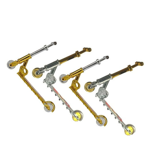 4Pcs Baby Two Wheel Scooter Plastic Skateboards Folding Scooter Plaything Model Educational Toys Colorful Folding Scooters Kindergarden Decorations Type1