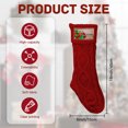 thumbnail image 4 of Personalized Christmas Stocking with Photo, 18” Large Knitted Xmas Stocking for Kids, Customized Christmas Gifts and Holiday Home Decor, 4 of 9