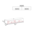thumbnail image 3 of 59" Floating Shelf for TV Components / Stable Structure, Keeps Cables Neat in Living Room, 3 of 5