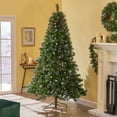 thumbnail image 2 of GDF Studio 9 Foot Mixed Spruce Artificial Christmas Tree with Red Berry Glitter Branches and Pinecones, Unlit, 2 of 6