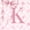 Pink K, variant on Erosebridal Girl Personalized Gifts 7-Piece Twin Bedding Sets,Alphabet S Bedding Comforter Set For Kids,Reversible pink
