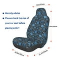 thumbnail image 3 of Wukai Winter Blue Forest Deer Full Set Car Seat Covers with Soft Padding Universal Auto Front Seats Protector and Cushion Mat, 3 of 5