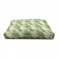 thumbnail image 4 of Leaf Pet House, Tropic Exotic Palm Tree Leaves Natural Botanical Spring Summer Contemporary Graphic, Outdoor & Indoor Portable Dog Kennel with Pillow and Cover, 5 Sizes, Green Ecru, by Ambesonne, 4 of 5