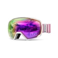 thumbnail image 1 of OutdoorMaster OTG Ski Goggles - White - Purple Lens w/ Full Red, 1 of 2