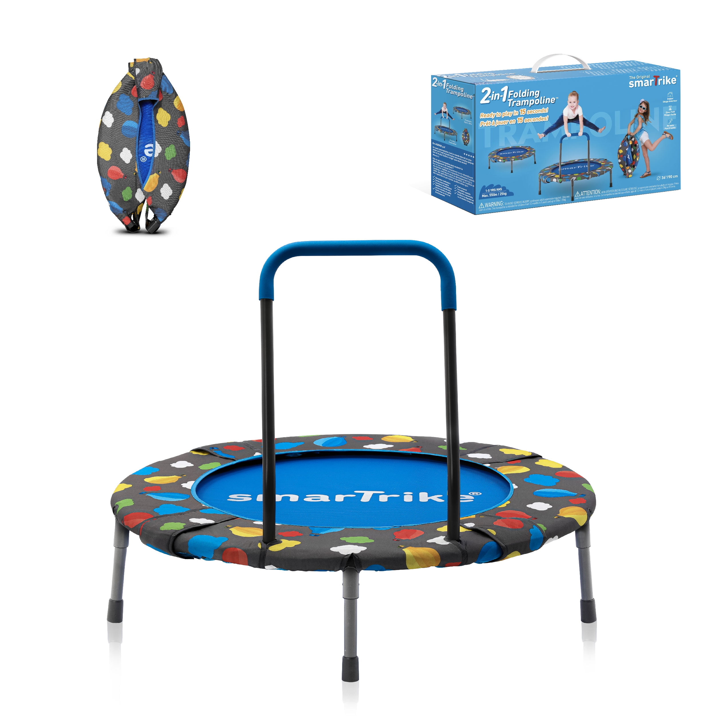 Baby 3 1 Mini Trampoline Ball Pit Gym Activity Play - Walmart.com