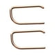 thumbnail image 5 of Aretes Zulema 925 Sterling Argent Bar Stud para mujer rosa, 5 of 8