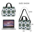 thumbnail image 3 of FORMRS 16" Laptop Bag Carrying Sleeve Case with Handle Travel Shoulder Briefcase, Gold Geometric Pattern, 3 of 8