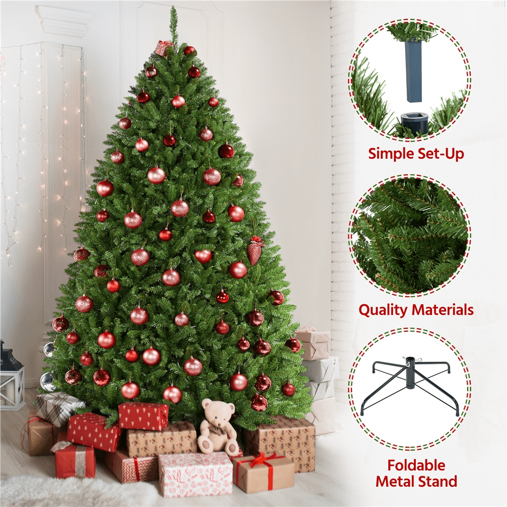 Renwick 6Ft Ultra-Thick Artificial Christmas Tree with Foldable Stand, Green
