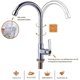 thumbnail image 3 of Single Handle Deck Mount Faucet, Stainless Steel High Arc Sink Faucet for Outdoor RV Boat Garden Use with One Hole Installation, 3 of 5