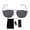 White, variant on M Buder Smart AI Translation Glasses Bluetooth Translator Polarized Sunglasses Real Time Translation Built in Mic Speaker for Music Calls Traveling White 7.87 inches / 20 cm Length