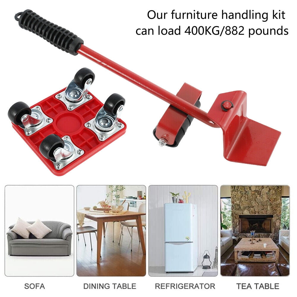 Heavy Duty Furniture Lifter Mover Tools Set Furniture Shifter Wheels Moving Slider Kit Moving Roller Kit Furniture Transport Set Furniture Sliders for Sofas Refrigerators