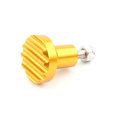 thumbnail image 1 of Fluted Carburetor Choke Knob Aluminum Alloy Connection Fluted Carburetor Reducing Wind Speed Firm Connection Stable Wind Sliding Door Protective Equipment Gold, 1 of 1