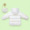 thumbnail image 3 of ATOGUTA Girls Boy Winter Parka Warm Winter Coat Windproof Rain Jacket Snow Coat White, Size 6M-6, 3 of 6