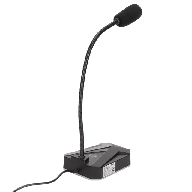 Computer Microphone, Plug and Play RGB Light Laptop Microphone for Podcast Leo