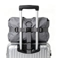 thumbnail image 4 of Luggage Strap Bungee – Elastic Connector for Rolling Suitcase, 25.2" x 2.4", Hands Free Travel Accessory, Gray, 4 of 5