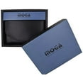 thumbnail image 2 of Women's Genuine Leather Compact Double ID Windows Credit Card Holder Wallet With Zippered Pocket by Moga (Black), 2 of 5